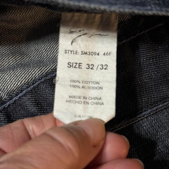 SYN Jeans 80's, Vintage distressed Jeans Button Fly 32/32 Men's - Picture 4 of 8